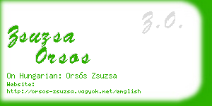 zsuzsa orsos business card